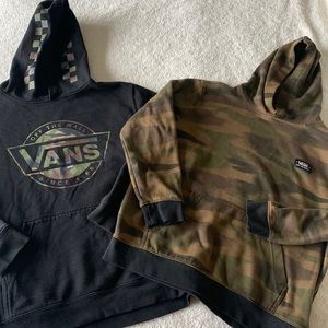 2 vans youth large sweatshirts